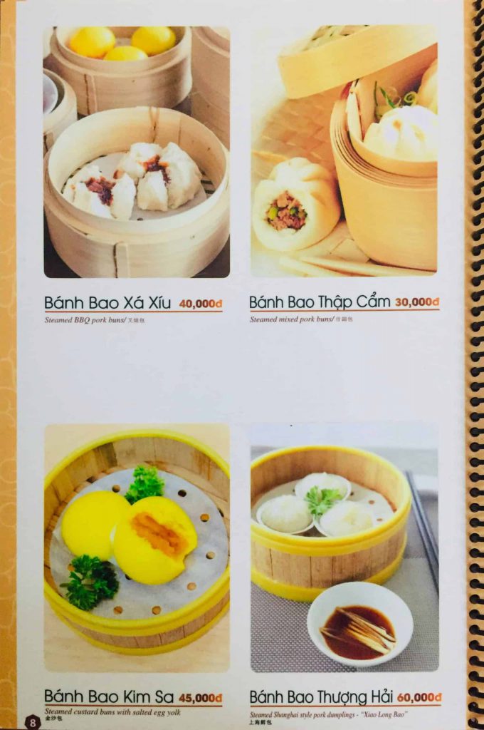 Menu ăn sáng Dìn Ký Nguyễn Trãi 5