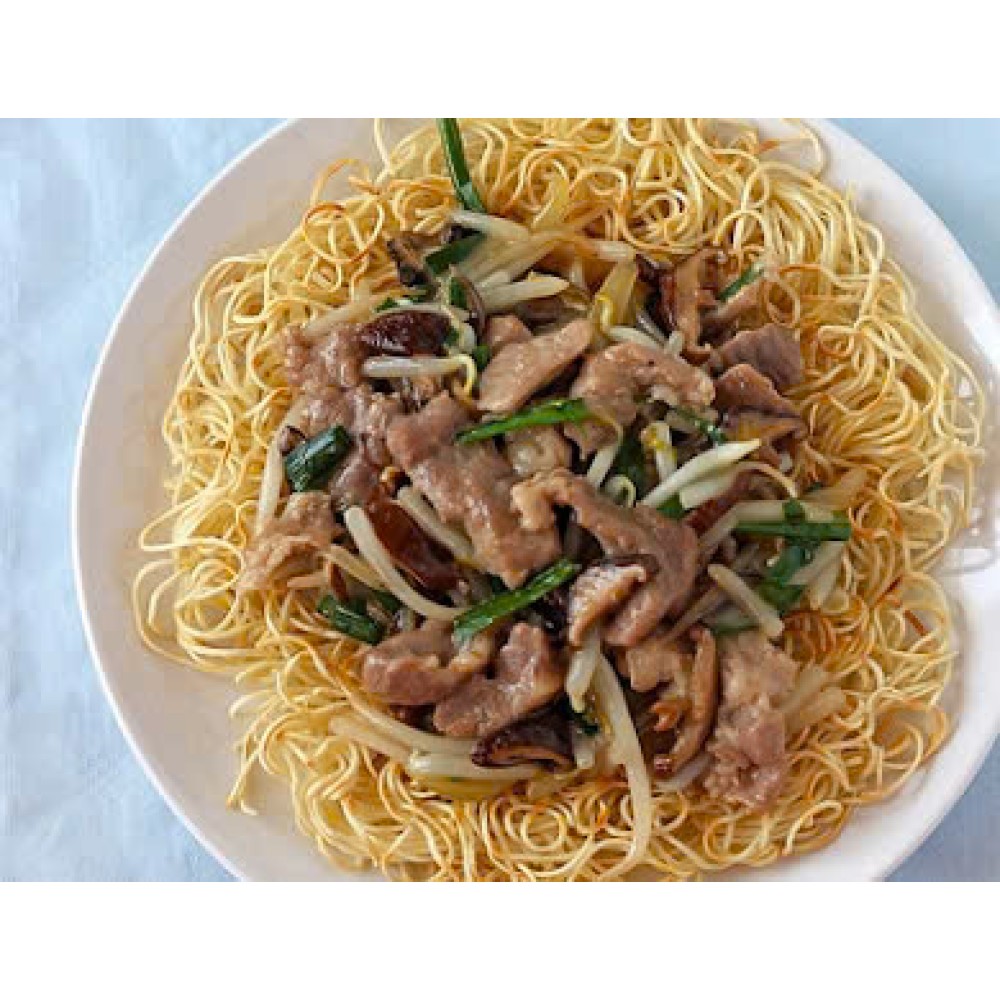 Mì Xào Giòn Thịt Heo